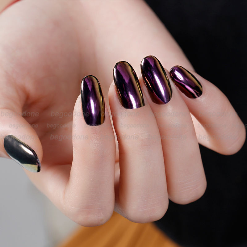 Chrome Nail Colors
 Purple Color Effect Mirror Chrome Nail Powder Pigment No