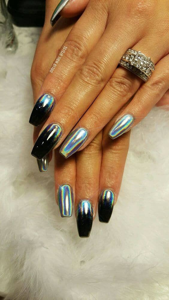 Chrome Nail Ideas
 50 Gorgeous Holographic Nails That Are Simply Stunning