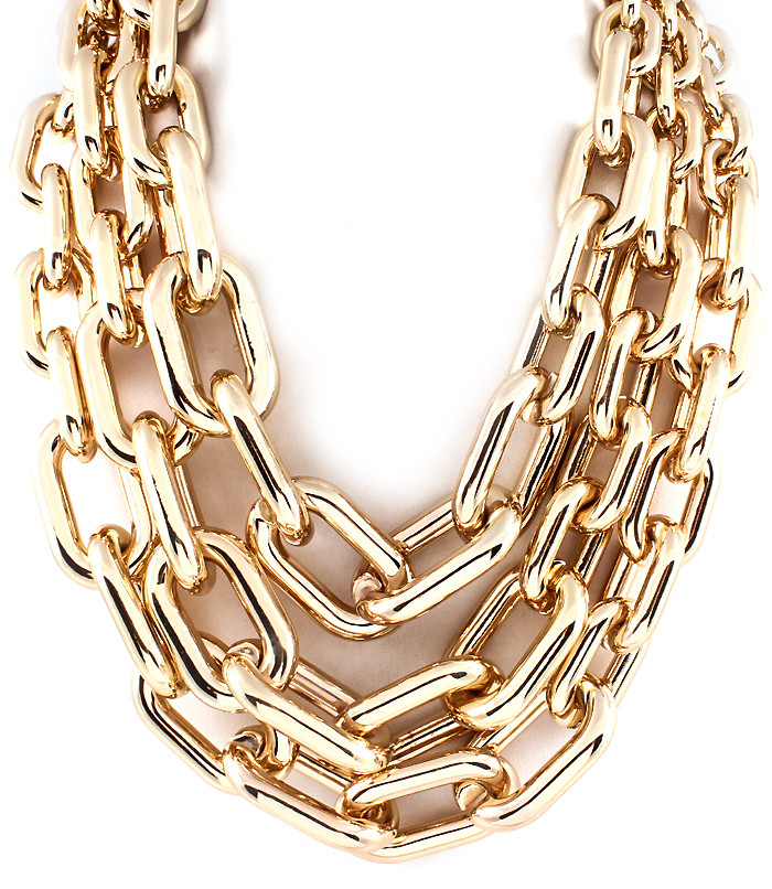 Chunky Chain Necklace
 Chunky Chain Statement Necklace Gold Chunky Link Layered