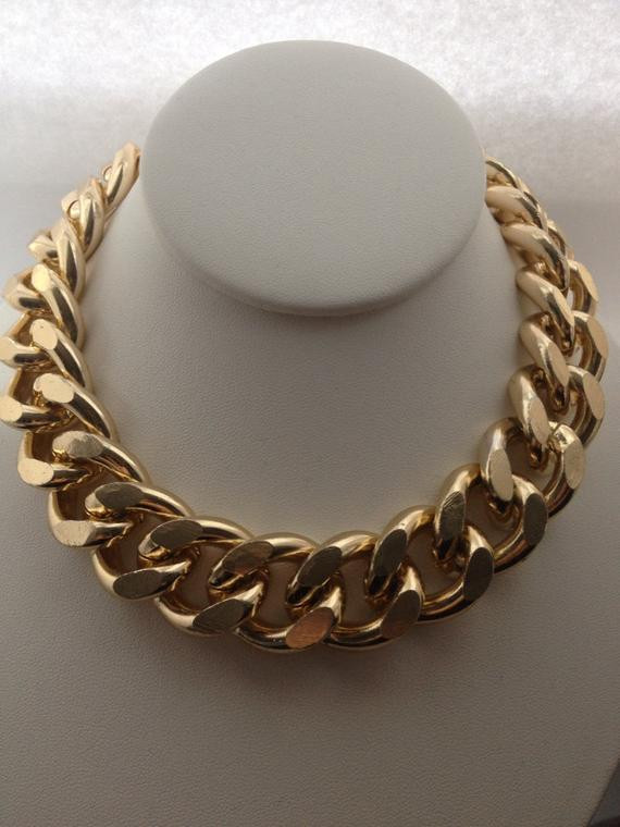 Chunky Chain Necklace
 Extra Chunky Gold Chain Necklace