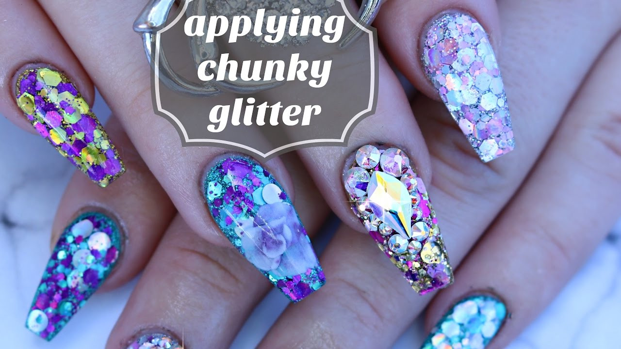 Chunky Glitter Nails
 NAIL BASICS HOW TO WORK WITH CHUNKY GLITTER