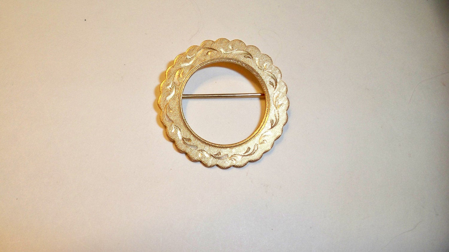 Circle Pins
 Gold Circle Pin Brooch Vintage Lamode Brooch Gold Filled