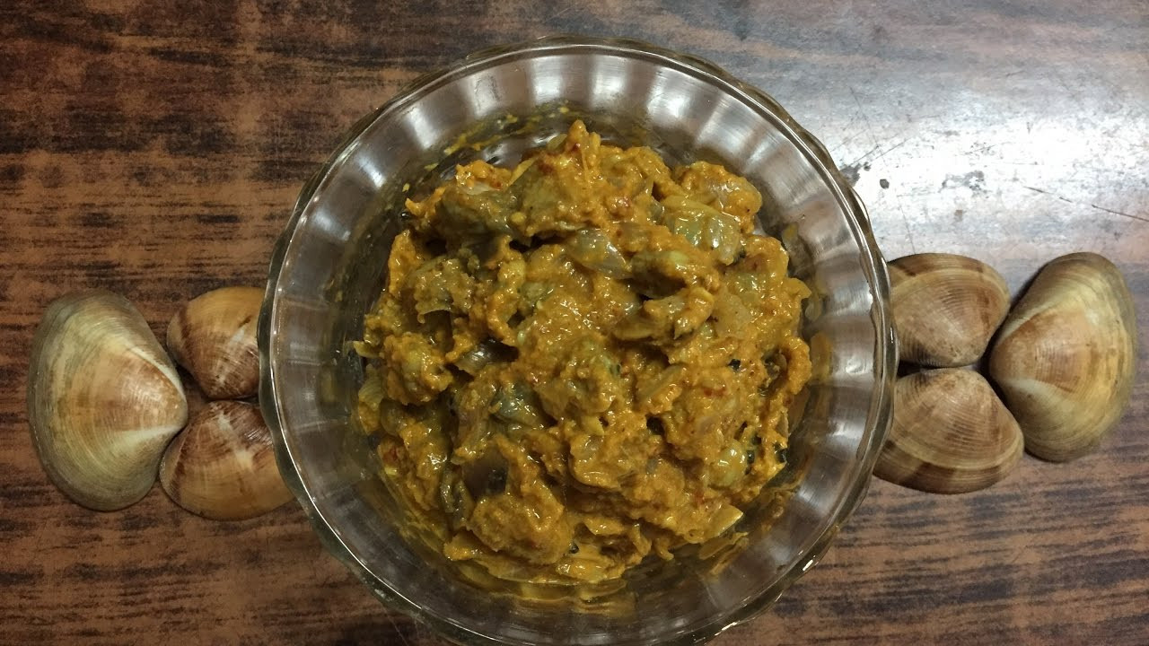 Clambake Side Dishes
 Mussels Sukka Clam Side Dish Mangalore Style