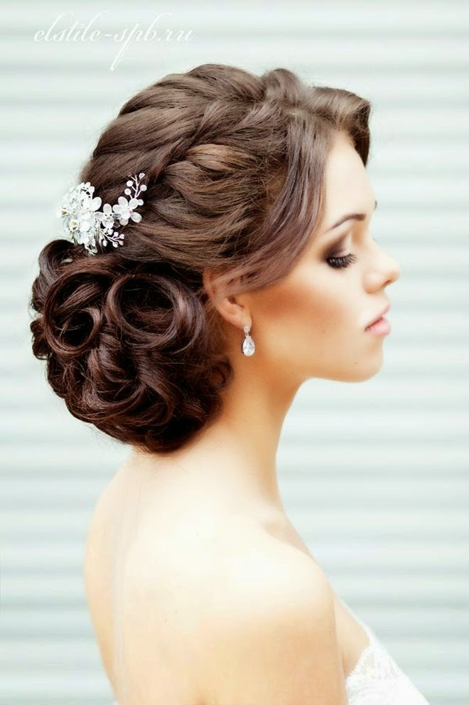 Classic Wedding Hairstyle
 23 Glamorous Bridal Hairstyles with Flowers Pretty Designs