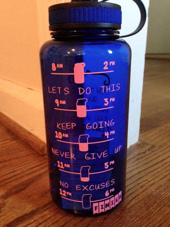 Clean Eating Corner
 Water Bottle Daily Schedule Motivational Water by