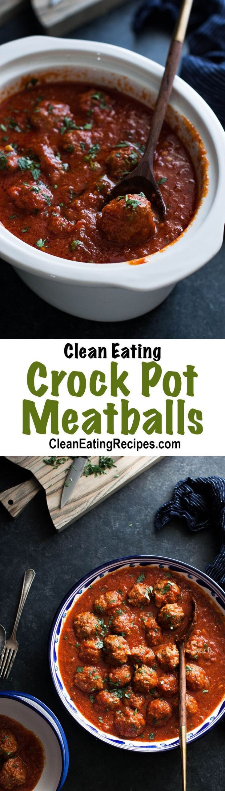 Clean Eating Crock Pot
 Clean Eating Crock Pot Spaghetti Sauce with Meatballs