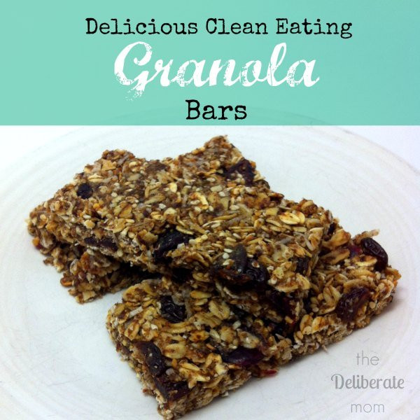 Clean Eating Granola
 Quiet Mornings Granola Bars and Going All In