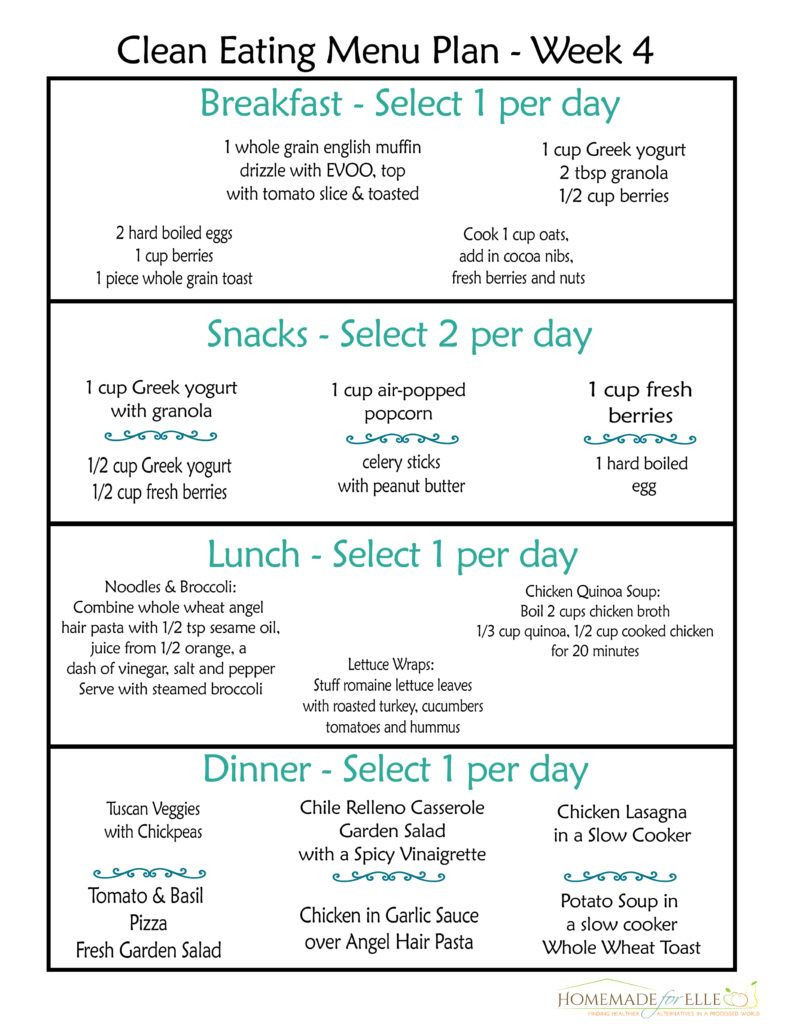 Clean Eating Meal Plan On A Budget
 Free Clean Eating Meal Plan on a Bud