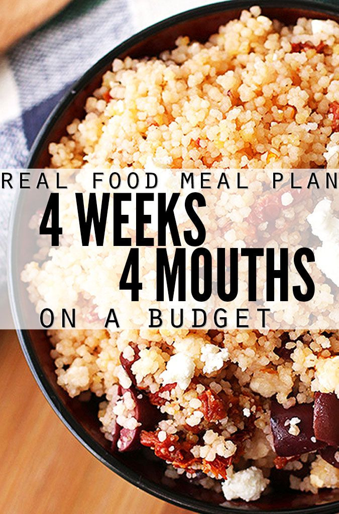 Clean Eating Meal Plan On A Budget
 Monthly meal plan on a bud Four weeks of meals