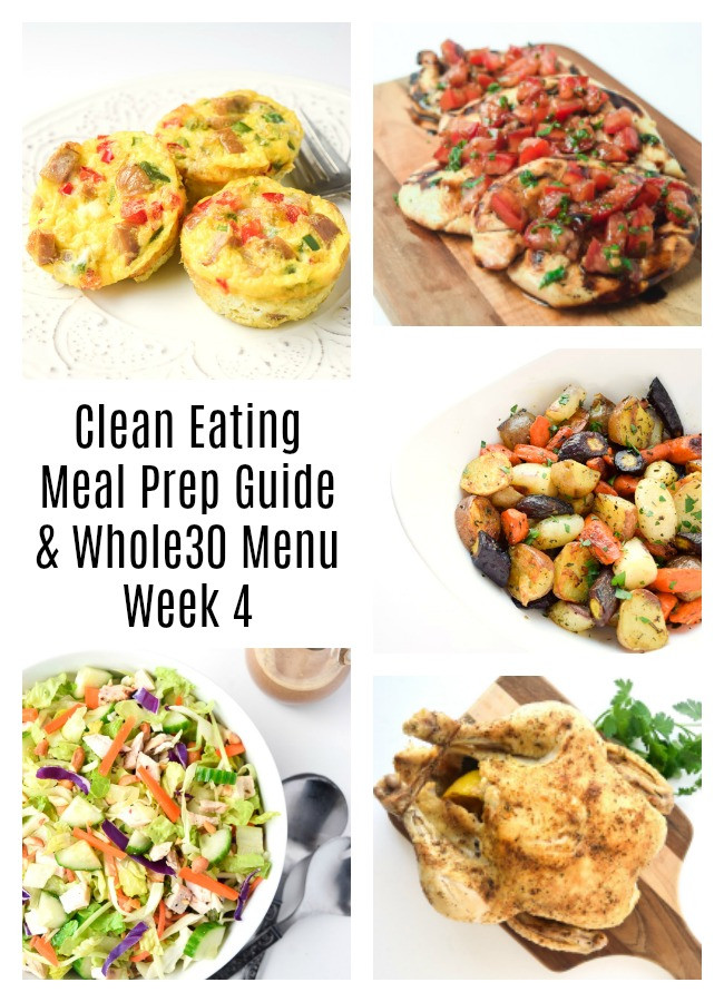 Clean Eating Meal Prep Plans
 Clean Eating Meal Prep Guide & Whole30 Meal Plan Week 4
