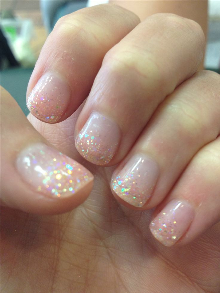 Clear Glitter Nails
 The 25 best Clear glitter nails ideas on Pinterest
