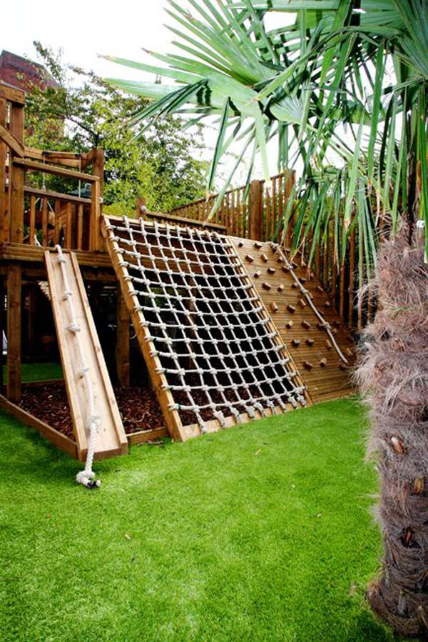 Climbing Structures For Backyard
 Turn The Backyard Into Fun and Cool Play Space for Kids