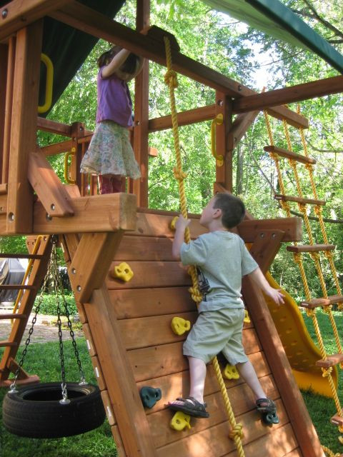 Climbing Structures For Backyard
 Backyard Fun with the kids Simple ideas for big fun