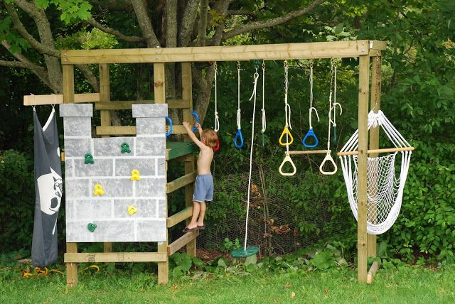 Climbing Structures For Backyard
 DIY build your own play structure climbing swinging and