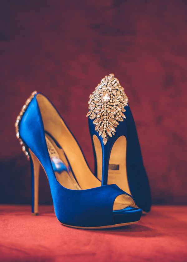 Cobalt Blue Wedding Shoes
 Whimsical Chicago Wonderland Styled Shoot
