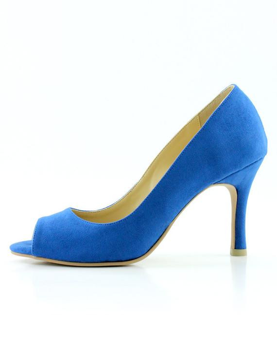 Cobalt Blue Wedding Shoes
 Items similar to Something Blue Wedding Shoes Electric