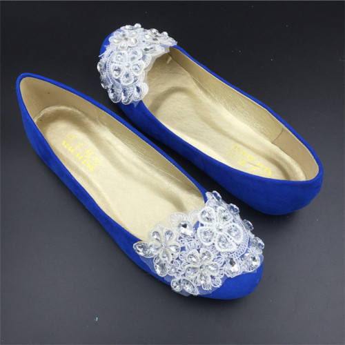 Cobalt Blue Wedding Shoes
 Blue Wedding Flats Wedding Ballet Flats Cobalt Blue