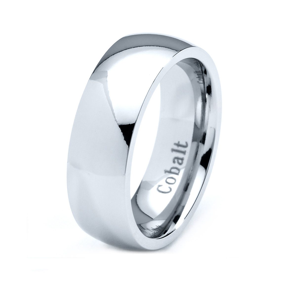Cobalt Wedding Rings
 Mens Cobalt Wedding Band Ring 7mm Domed High by GiftFlavors