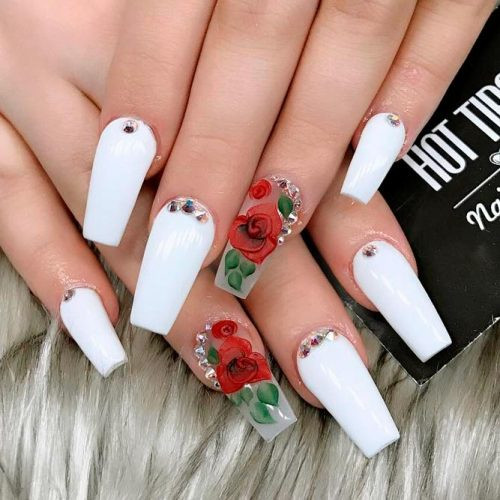 Coffin Nail Design Ideas
 The Most Stylish Ideas For White Coffin Nails Design