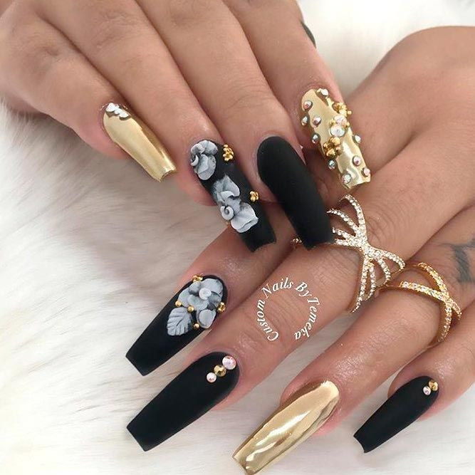 Coffin Nail Design Ideas
 21 Cool and Edgy Ideas for Coffin Shaped Nails