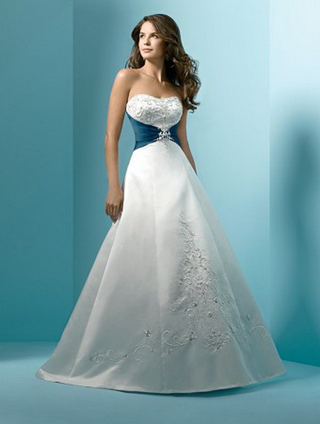 Color Accented Wedding Dresses
 Wedding gowns with color accents