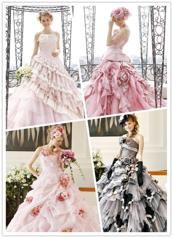 Color Accented Wedding Dresses
 WhiteAzalea Ball Gowns Ball Gown Wedding Dresses with