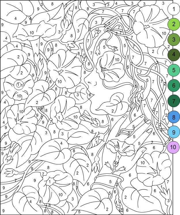 Color By Number Adult Coloring Books
 Nicole s Free Coloring Pages COLOR BY NUMBER