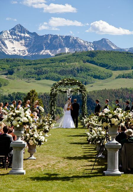 Colorado Wedding Venues
 A Rustic Elegant Mountain Wedding in Telluride Colorado
