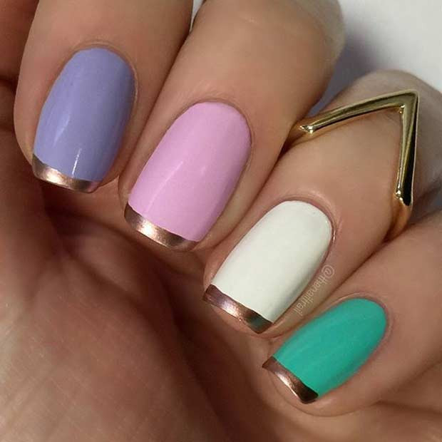 Colored French Tip Nail Designs
 51 Cool French Tip Nail Designs