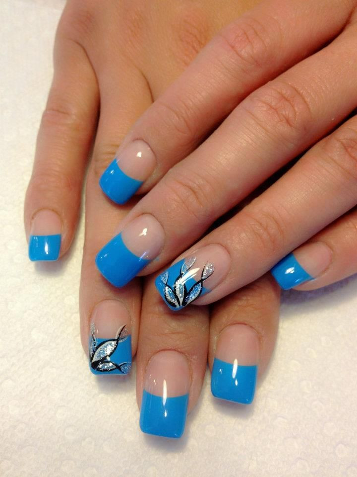 Colored French Tip Nail Designs
 French tips are easy It s the design that s hard