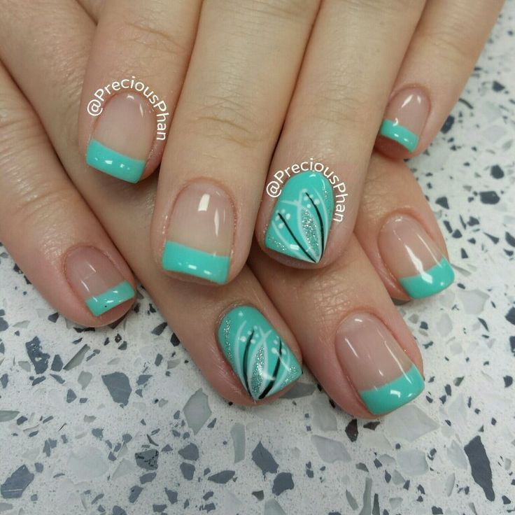 Colored French Tip Nail Designs
 Pin by Kristie Ballestin on Nails