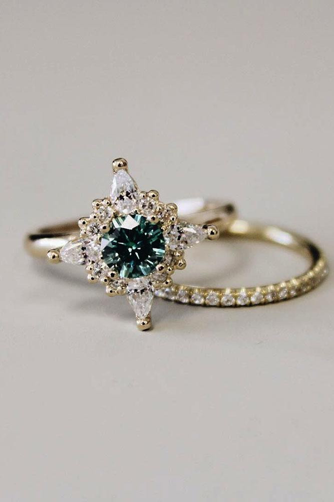 Colored Stone Wedding Rings
 24 Gorgeous Colored Engagement Rings