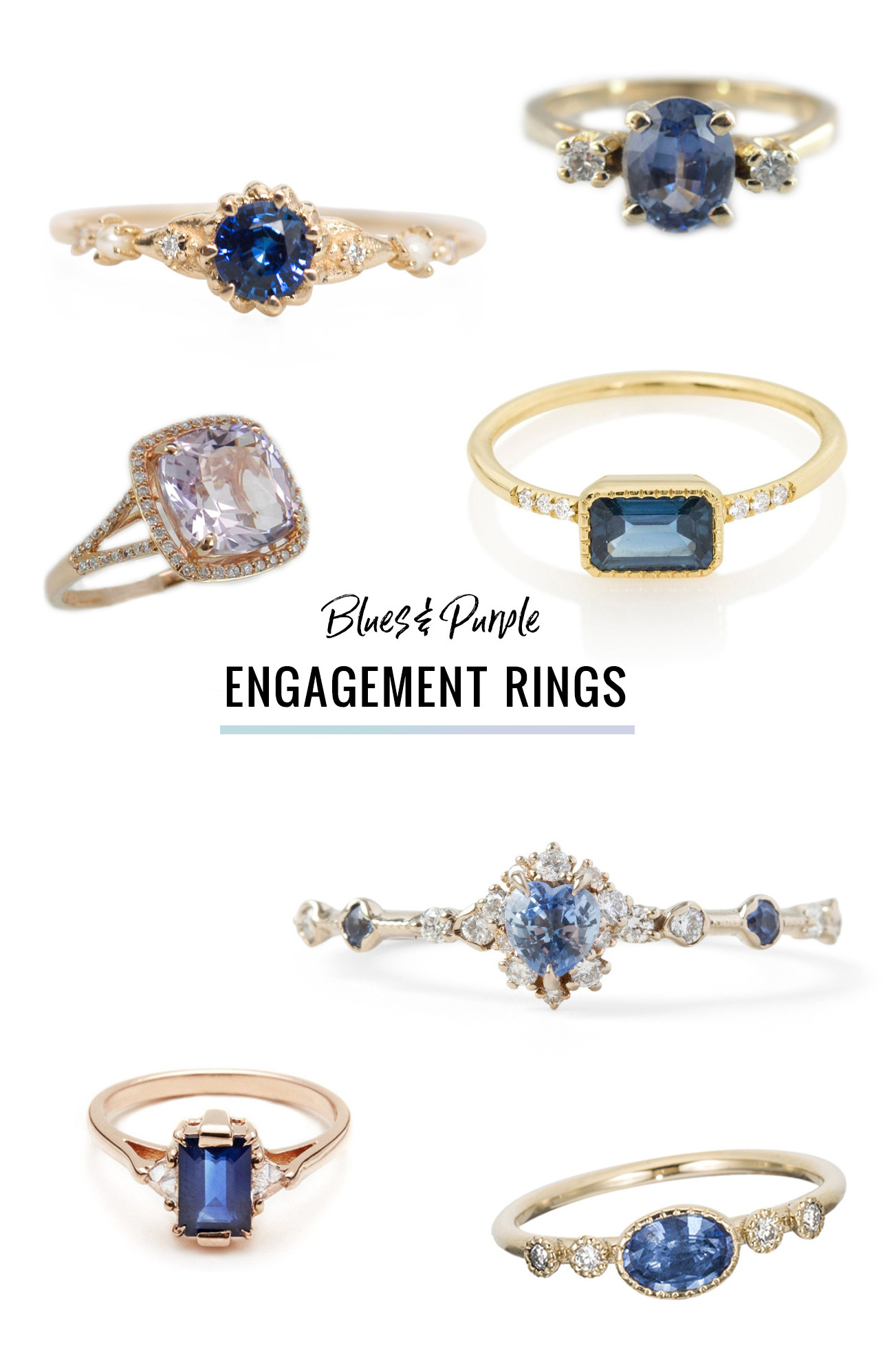 Colored Stone Wedding Rings
 Ditch the Diamond — Alternative Engagement Rings Featuring