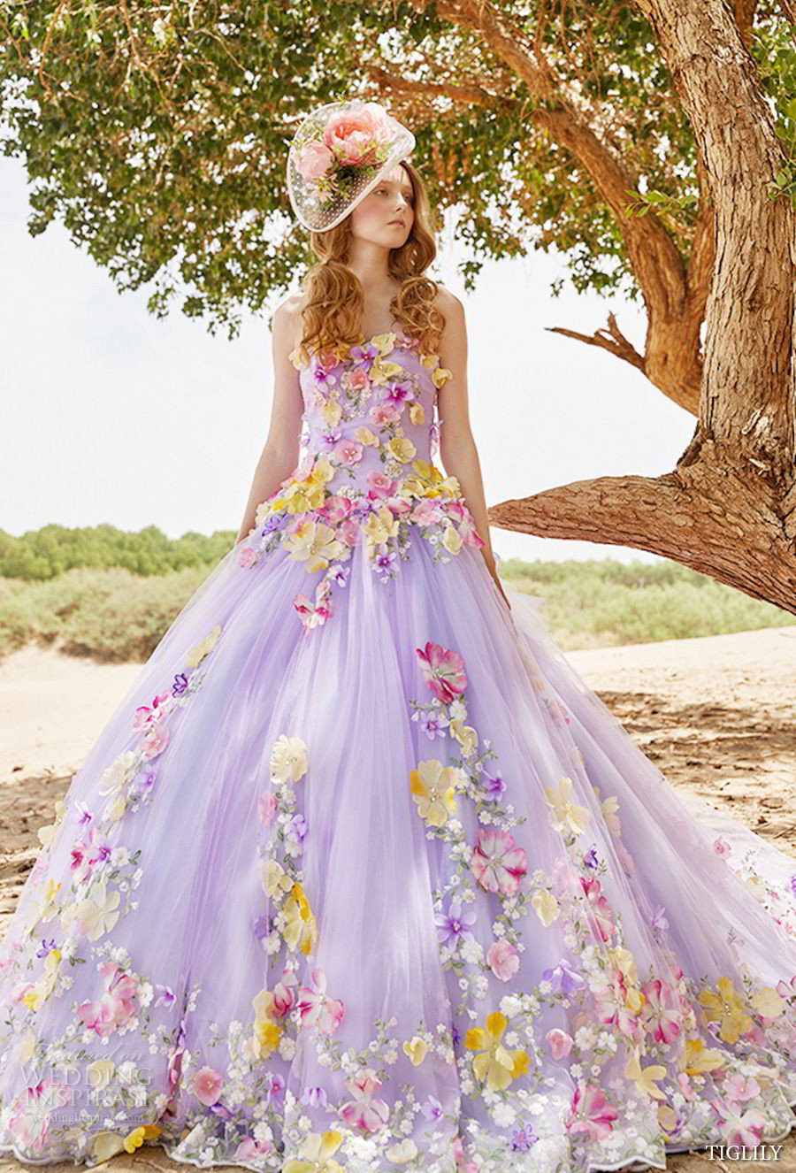 Colorful Wedding Gowns
 TIGLILY 2018 Wedding Dresses