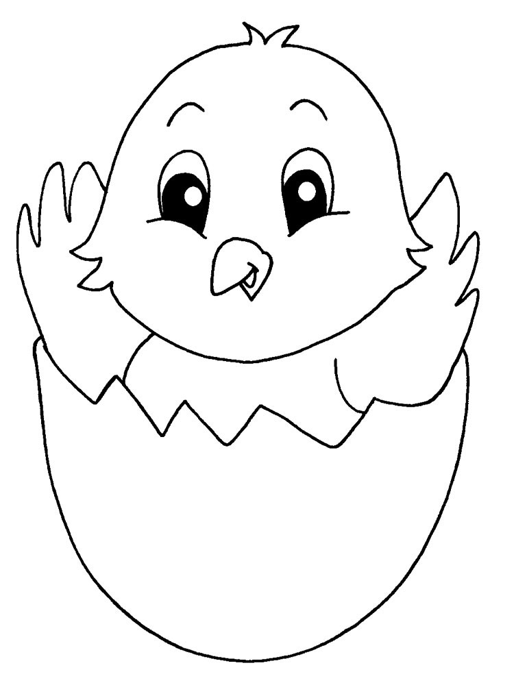 Coloring Baby Chickens
 Baby Chick coloring pages Download and print Baby Chick