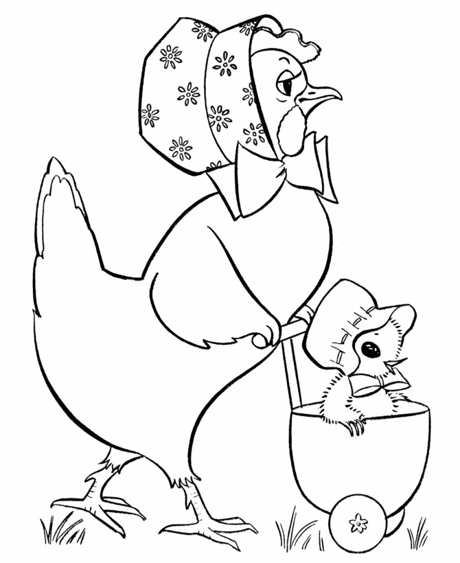 Coloring Baby Chickens
 Easter Coloring Pages Easter Chick Coloring Pages