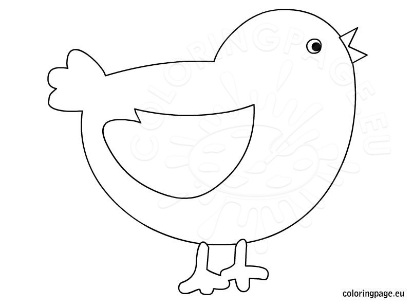 Coloring Baby Chickens
 Baby chick coloring page for kids – Coloring Page