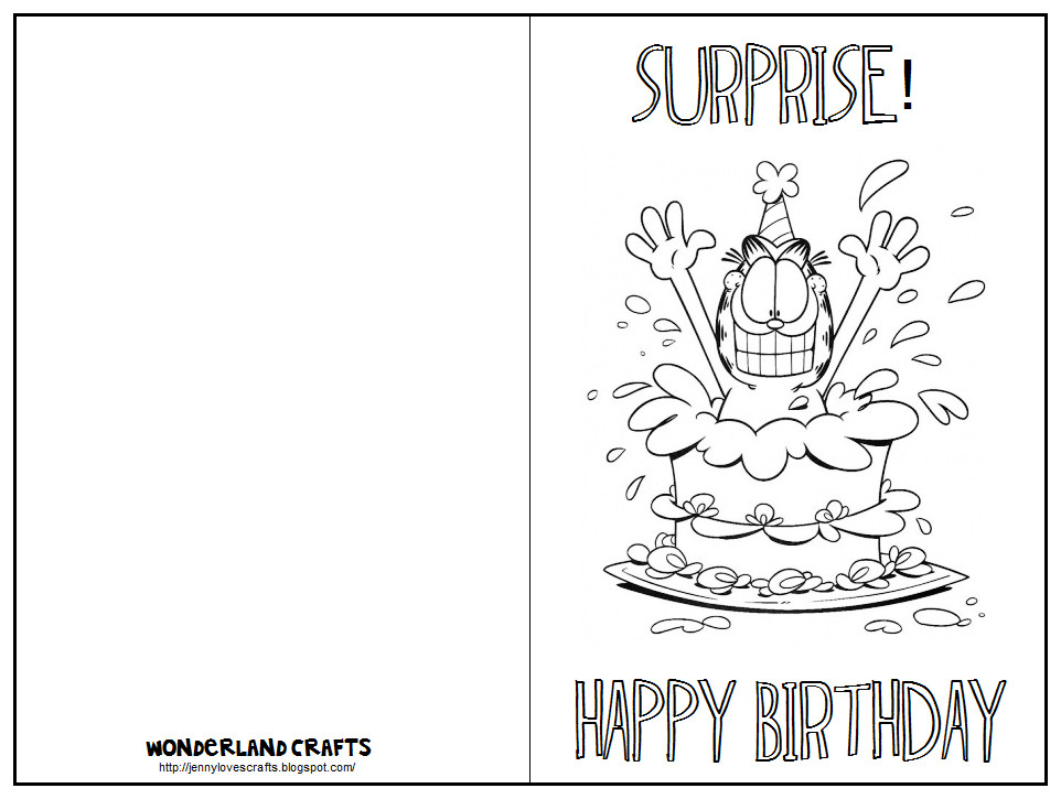 Coloring Birthday Cards
 Wonderland Crafts Greeting Cards