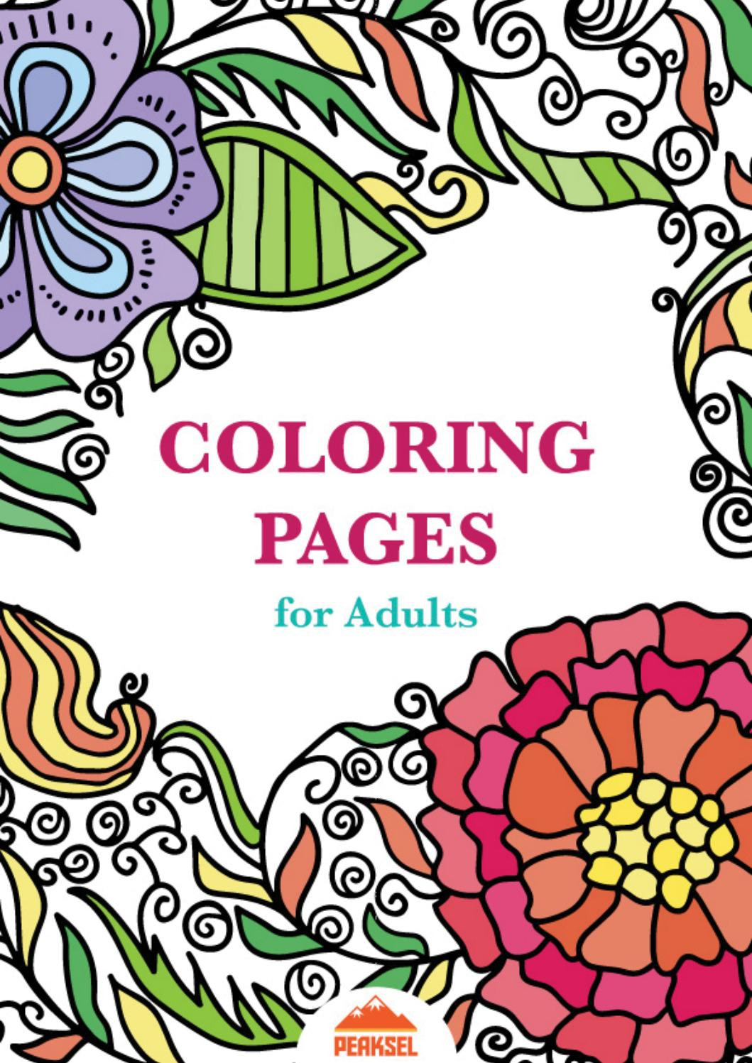 Coloring Book For Adults
 Coloring Pages for Adults Free Adult Coloring Book by