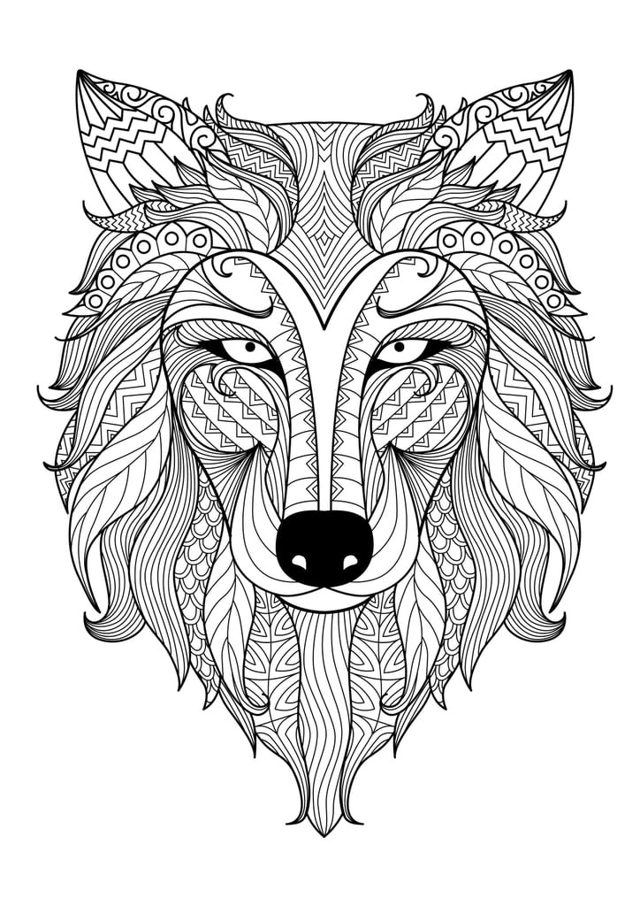 Coloring Book For Adults
 Get the coloring page Wolf