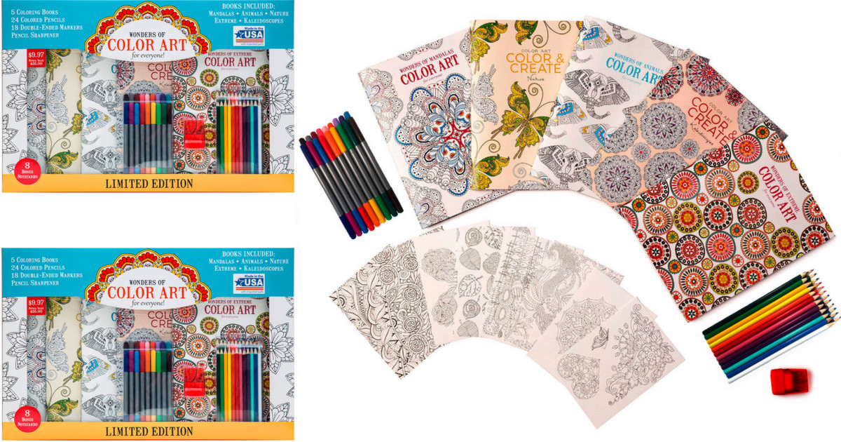 Coloring Book For Adults Walmart
 Walmart Adult Coloring Book Kit ly $9 97 Includes 5