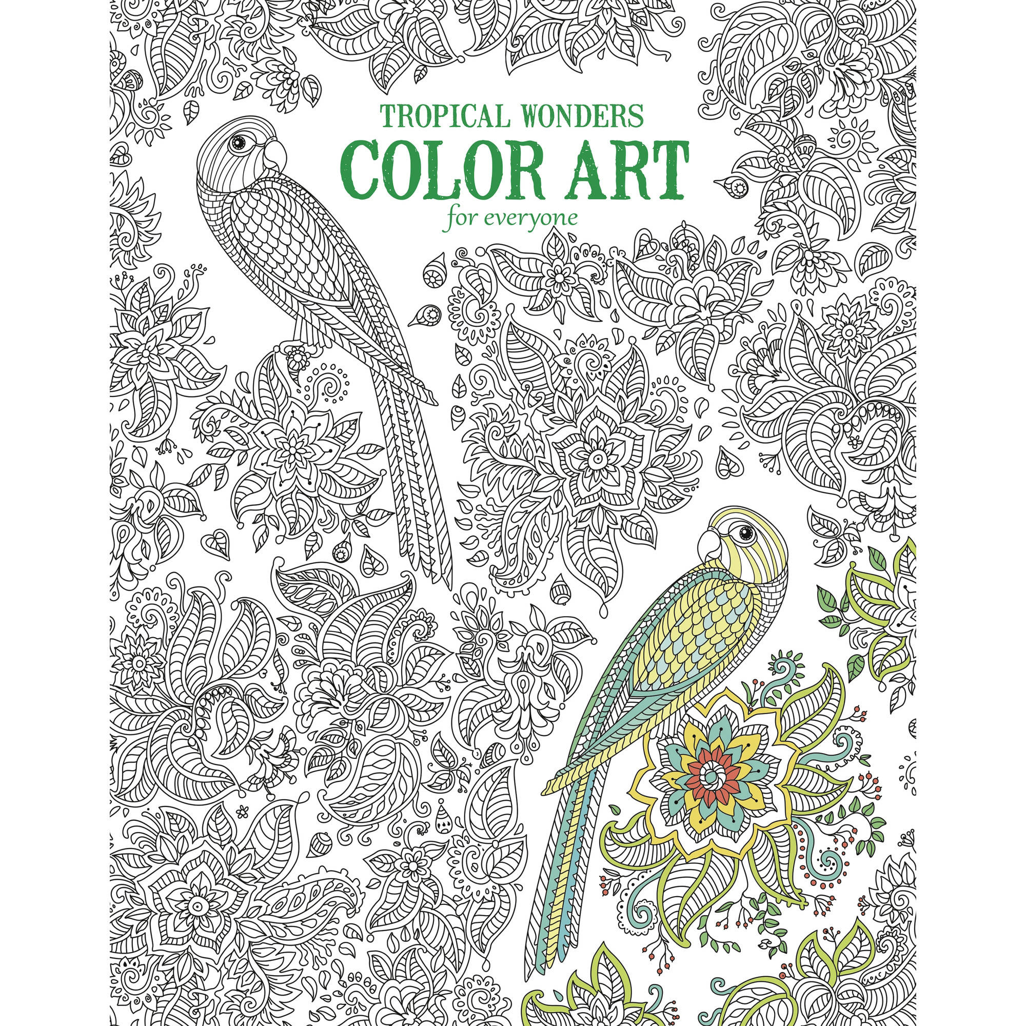 Coloring Book For Adults Walmart
 Leisure Arts Inc Color Art for Everyone Tropical Wonders