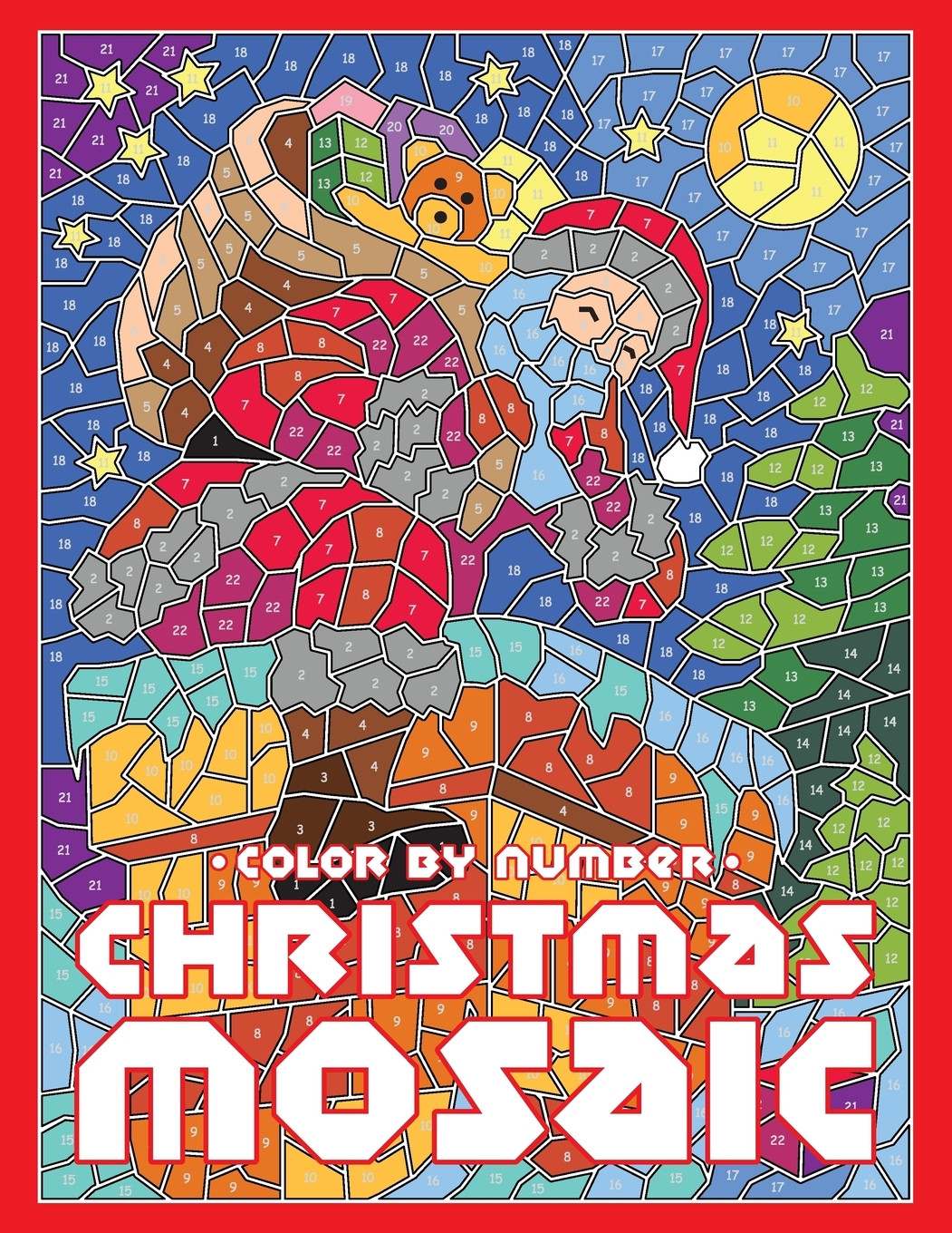 Coloring Book For Adults Walmart
 CHRISTMAS MOSAIC Color By Number Activity Puzzle