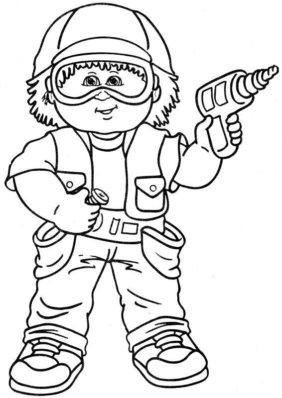 Coloring Book For Toddlers
 Cabbage Patch Kids Coloring Pages Coloring Home