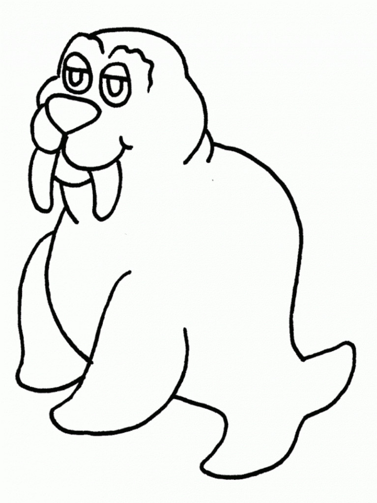 Coloring Book For Toddlers
 Free Printable Walrus Coloring Pages For Kids