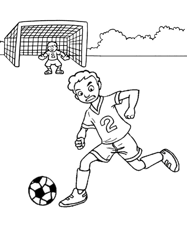 Coloring Book Games For Boys
 High quality Boys playing football game to print for free