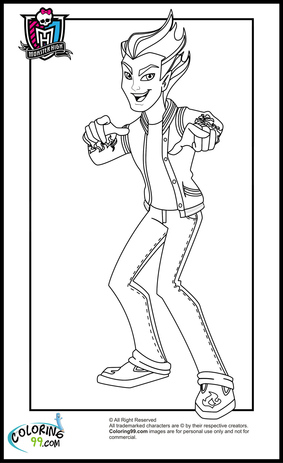 Coloring Book Pages For Boys
 July 2013