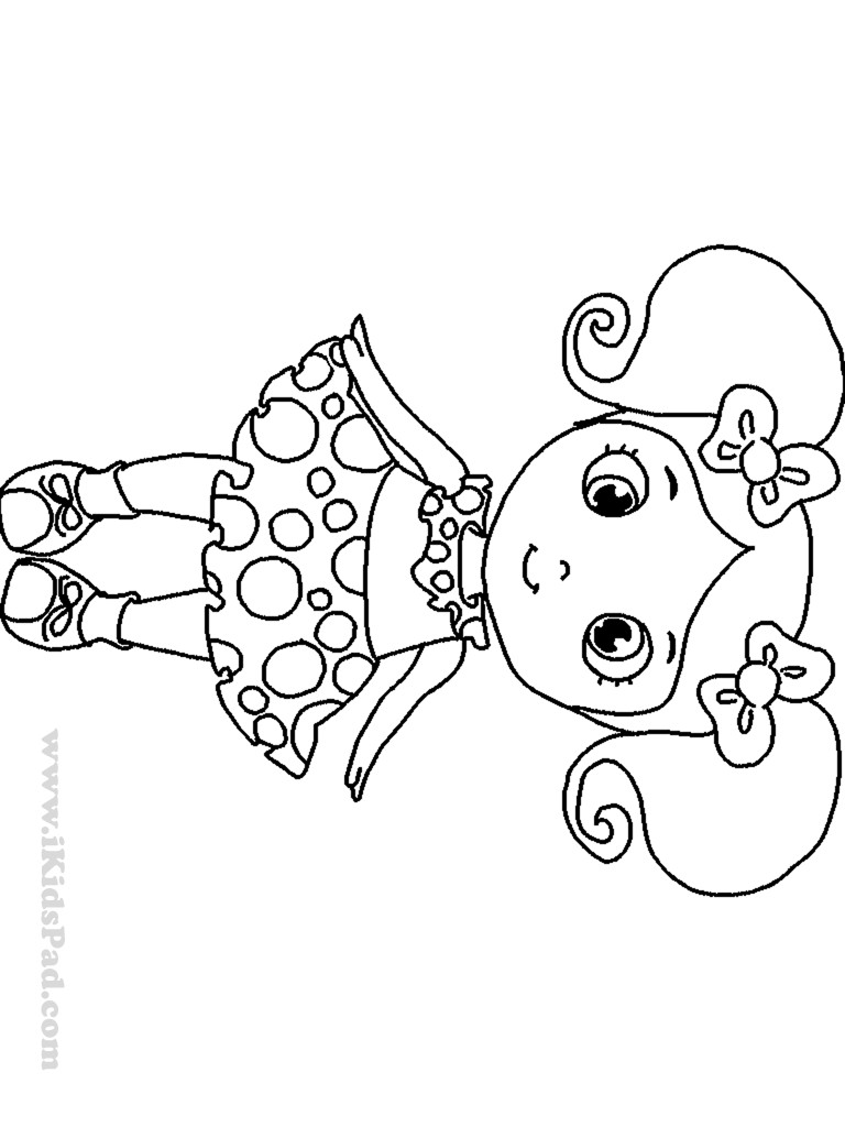 Coloring Book Pages For Girls
 Baby Girl Coloring Pages To Print Coloring Home