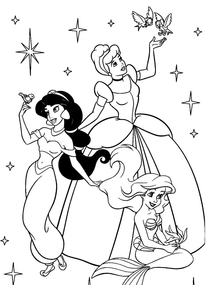 Coloring Book Pages For Girls
 Disney Coloring Pages To Color