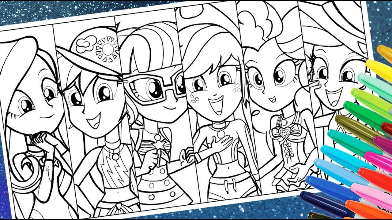 Coloring Book Pages For Girls
 MLP Equestria Girls colouring pages My little pony